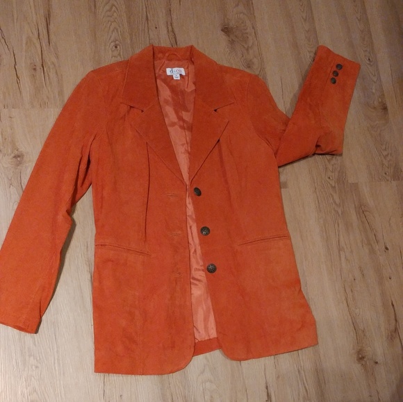 D& CO Jackets & Blazers - D&CO SUEDE orange jacket